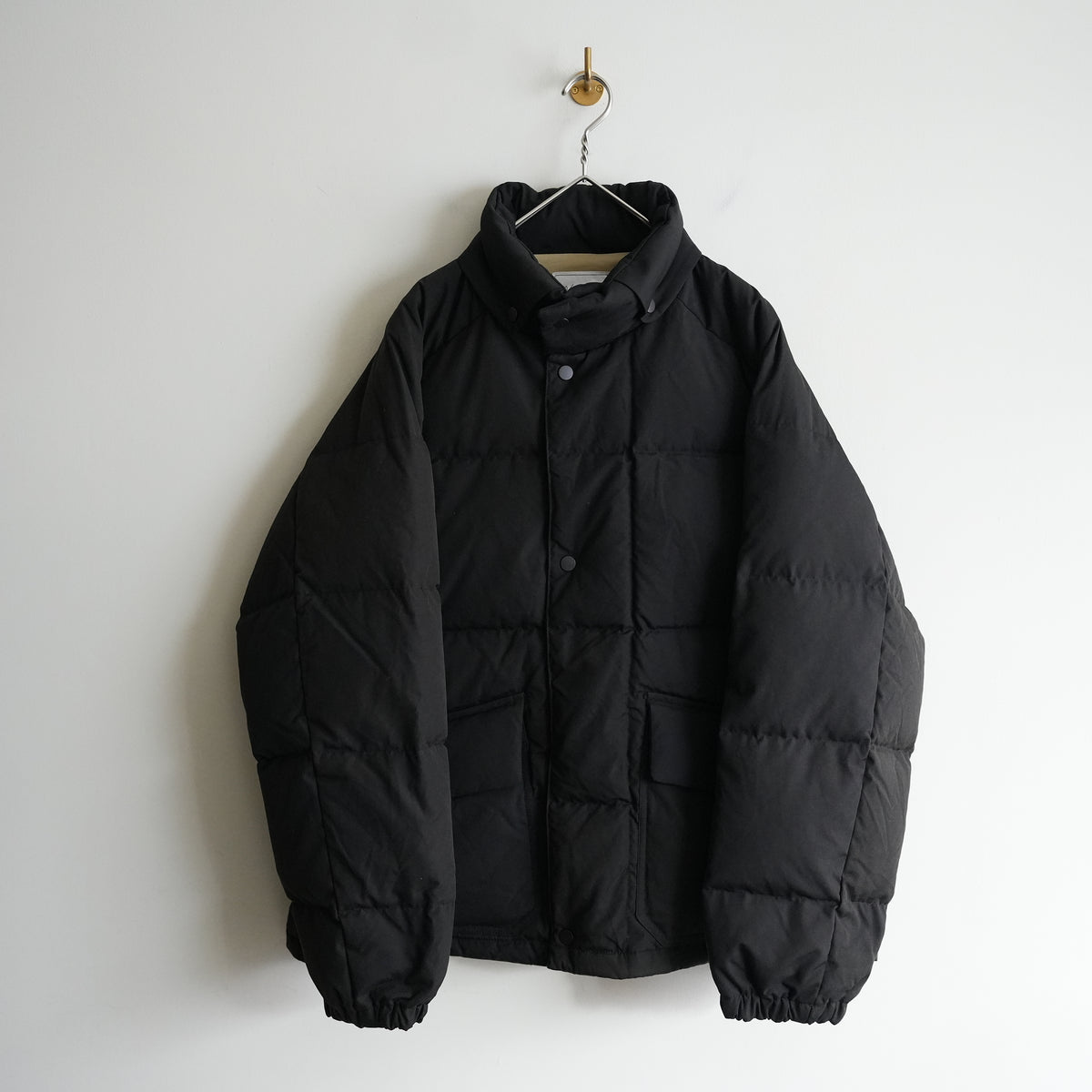 ANCELLM AGING DOWN JACKET -BLACK