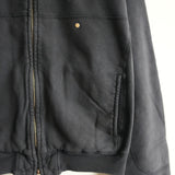 ANCELLM FLEECE-LINED SWEAT VERSITY SHIRT -BLACK