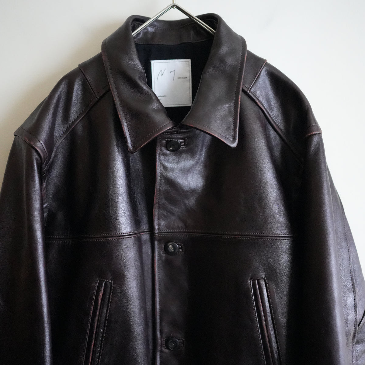 ANCELLM H.L. HALF COAT BROWN