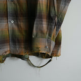 ANCELLM R/C CHECK CRASH LS SHIRT BROWN/GREEN