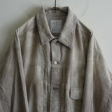 ANCELLM CORDED VELVETEEN JACKET GRAY