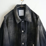 ANCELLM CORDED VELVETEEN JACKET BLACK