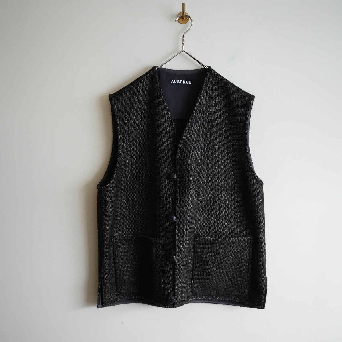 AUBERGE “ORTEGA” Alpaca Linen Chimayo Vest