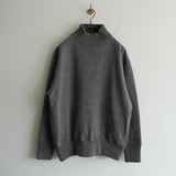 Slopeslow WOOL FRENCH TERRY HIGH NECK SWEAT SHIRT