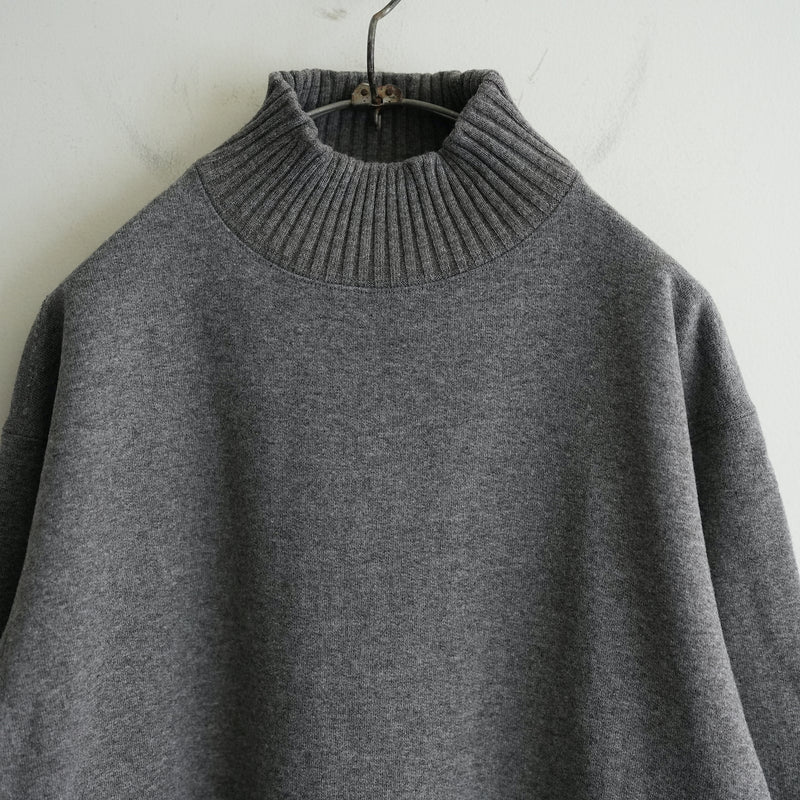 Slopeslow WOOL FRENCH TERRY HIGH NECK SWEAT SHIRT