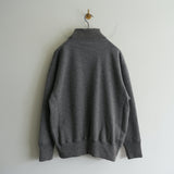 Slopeslow WOOL FRENCH TERRY HIGH NECK SWEAT SHIRT