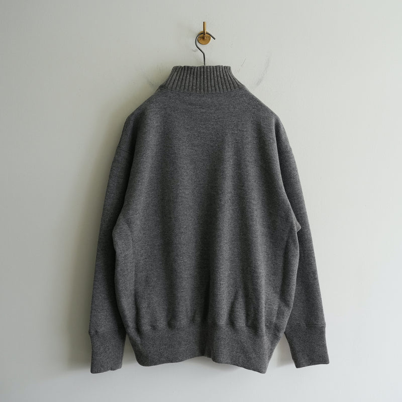 Slopeslow WOOL FRENCH TERRY HIGH NECK SWEAT SHIRT