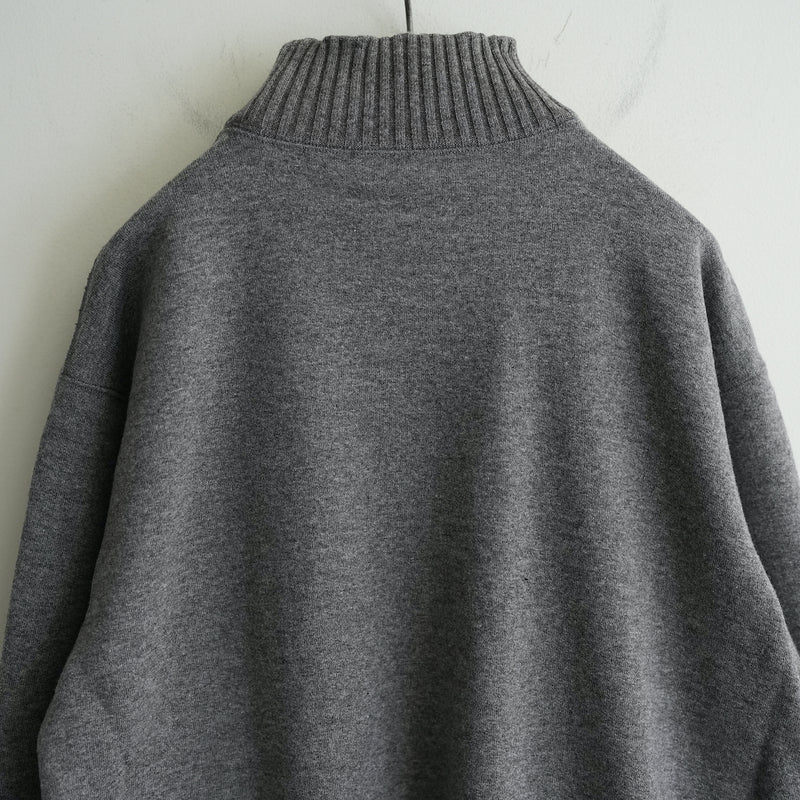 Slopeslow WOOL FRENCH TERRY HIGH NECK SWEAT SHIRT