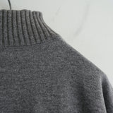 Slopeslow WOOL FRENCH TERRY HIGH NECK SWEAT SHIRT