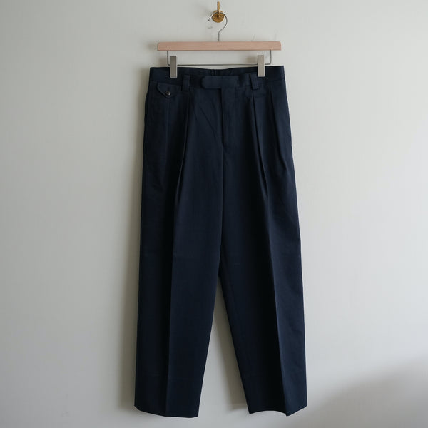 MAATEE&SONS AMERICAN BAGGY TROUSER "LAURENCE" NAVY