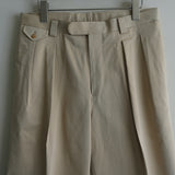 MAATEE&SONS AMERICAN BAGGY TROUSER "LAURENCE" BEIGE