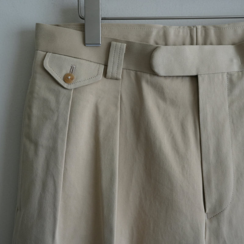 MAATEE&SONS AMERICAN BAGGY TROUSER "LAURENCE" BEIGE