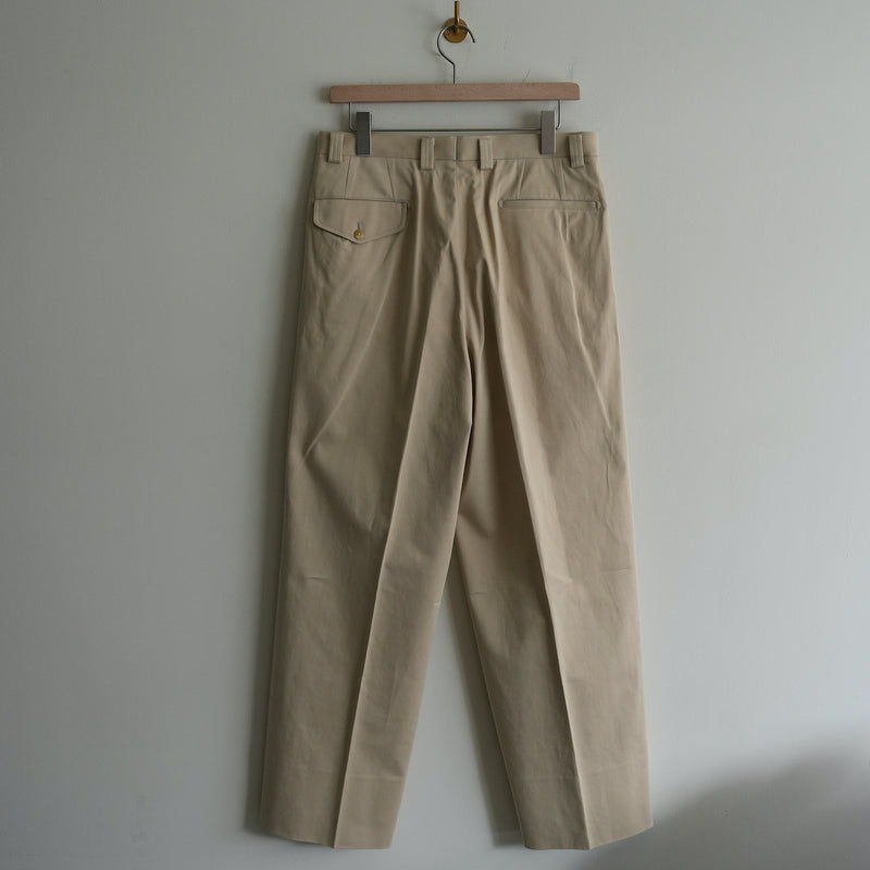 MAATEE&SONS AMERICAN BAGGY TROUSER "LAURENCE" BEIGE