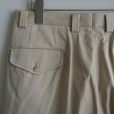 MAATEE&SONS AMERICAN BAGGY TROUSER "LAURENCE" BEIGE