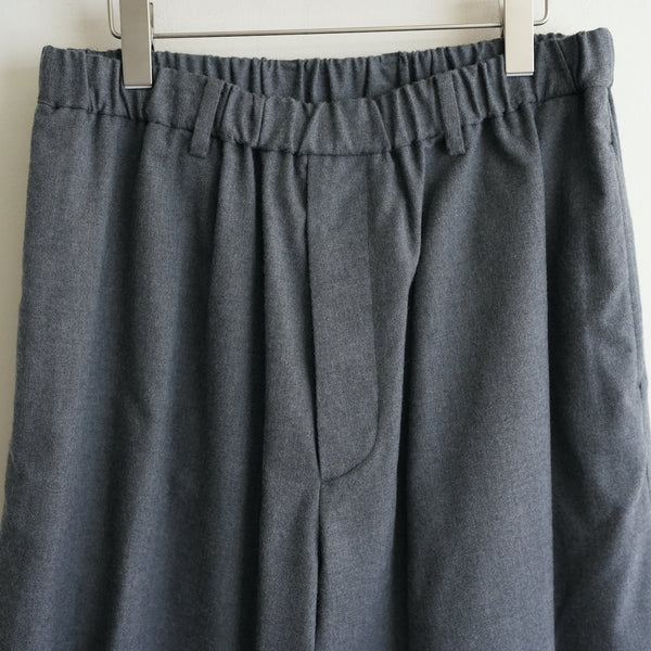 YOKO SAKAMOTO BRUSHED WOOL KUNG FU PANTS GRAY