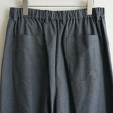 YOKO SAKAMOTO BRUSHED WOOL KUNG FU PANTS GRAY