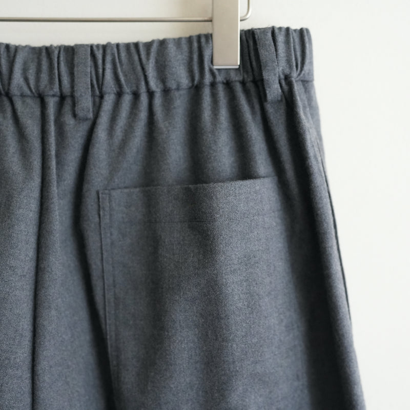 YOKO SAKAMOTO BRUSHED WOOL KUNG FU PANTS GRAY