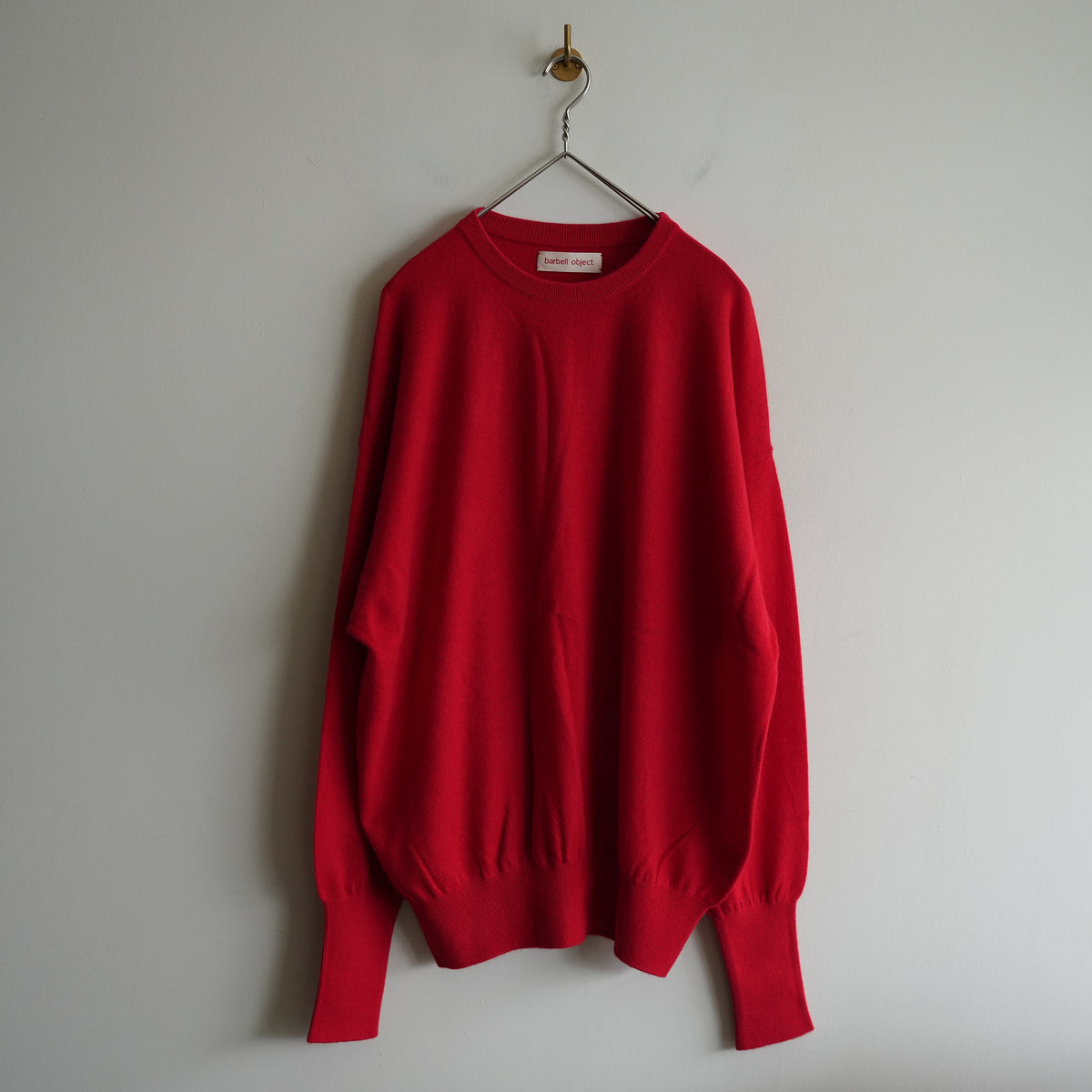 barbell object cash ls knit red