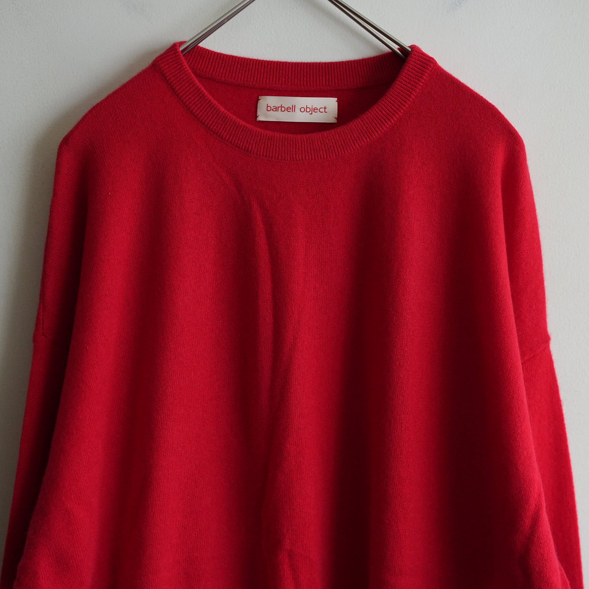 barbell object cash ls knit red