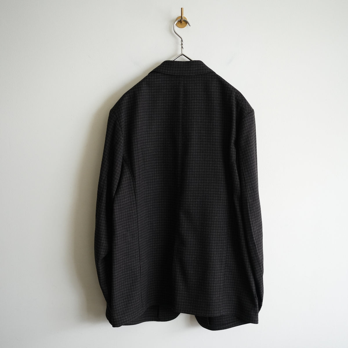 HEUGN 3B BROWN CHECK JACKET "Henri"