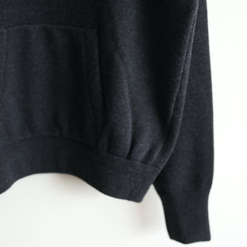 MAATEE&SONS SUPER 160's WOOL PILE HOODIE