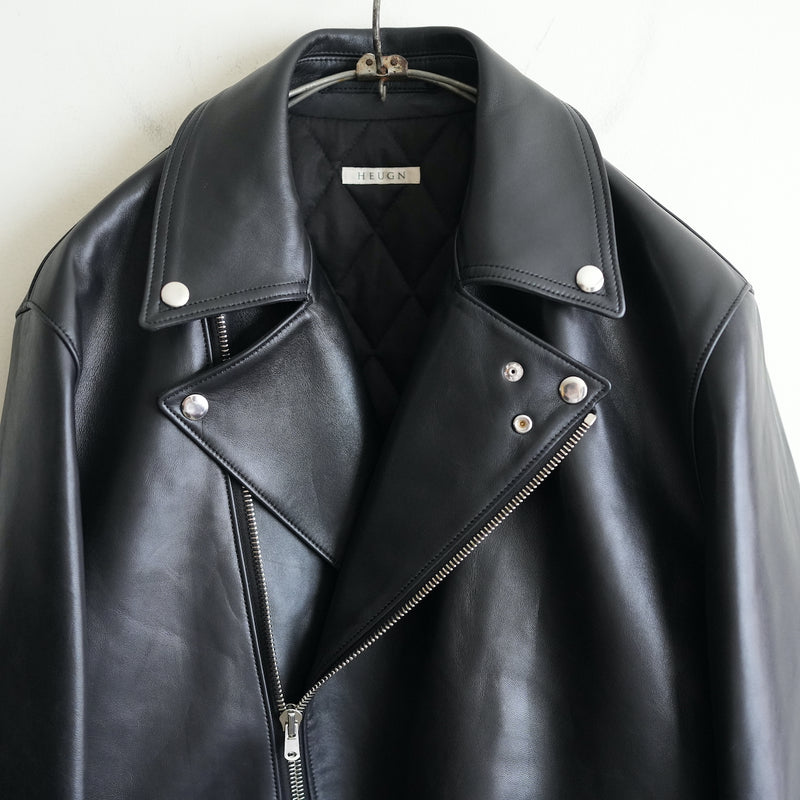 HEUGN "Luther" SHEEP LEATHER RIDERS JACKET