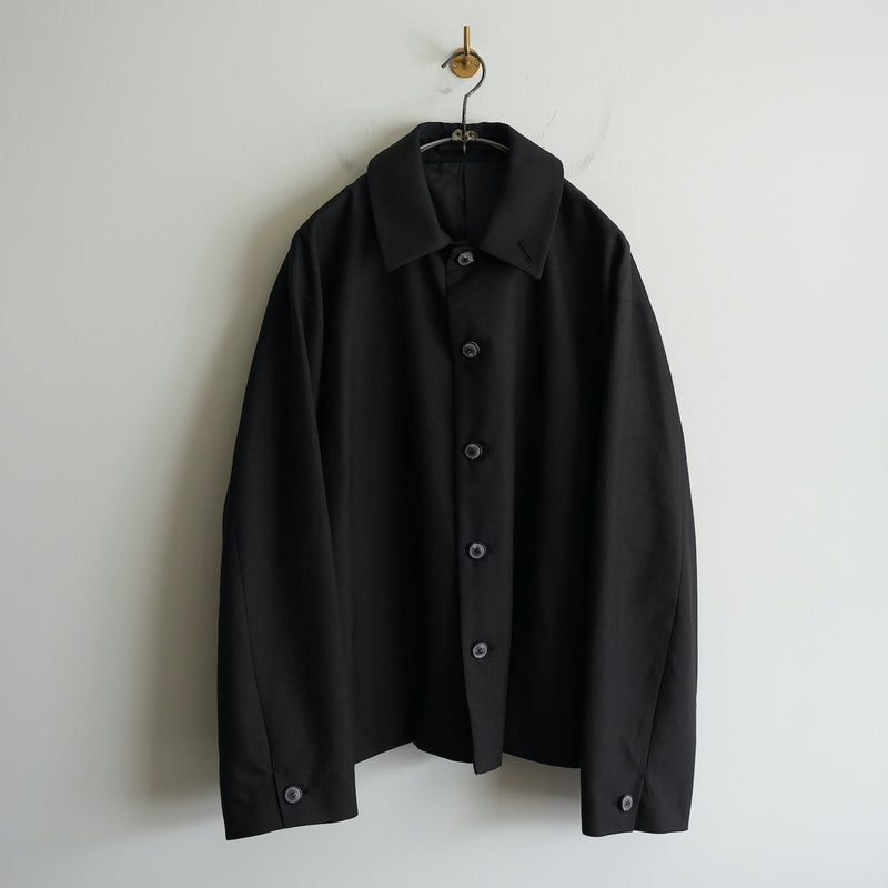 YOKO SAKAMOTO WOOL HERRINGBONE CLASSIC COACH JACKET