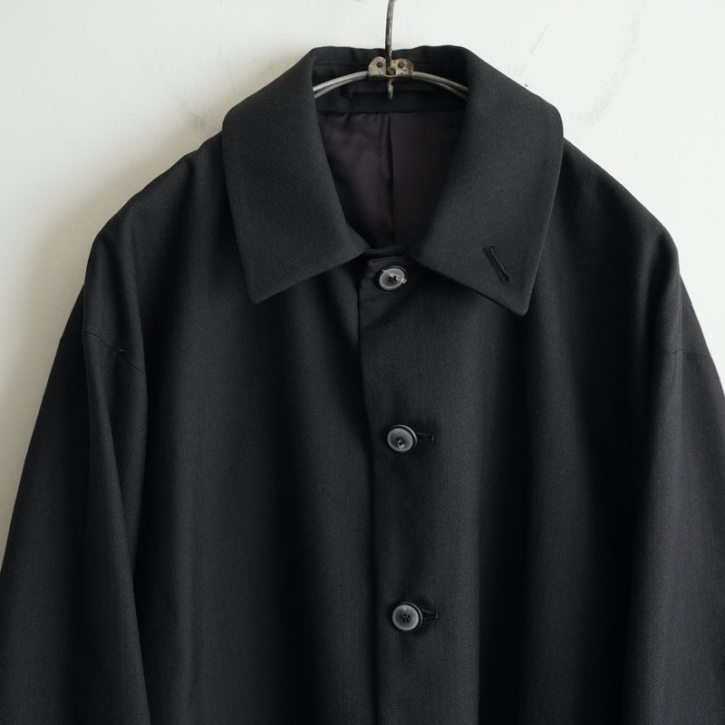 YOKO SAKAMOTO WOOL HERRINGBONE CLASSIC COACH JACKET