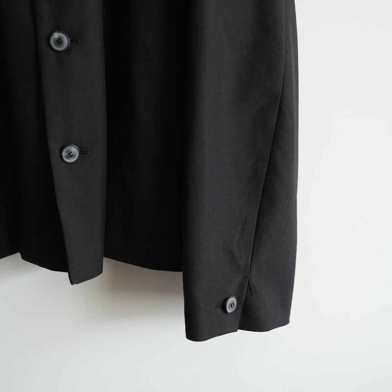 YOKO SAKAMOTO WOOL HERRINGBONE CLASSIC COACH JACKET