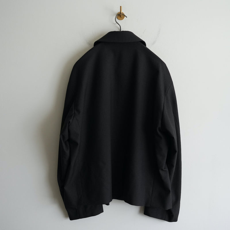 YOKO SAKAMOTO WOOL HERRINGBONE CLASSIC COACH JACKET