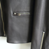 PORTER CLASSIC LAMB LEATHER RIDERS JACKET BROWN