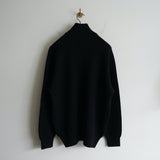 Yonetomi NEW BASIC EXTRA FINE WOOL DRIVERS KNIT BLACK