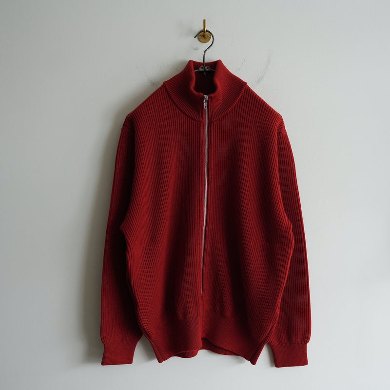 Yonetomi NEW BASIC EXTRA FINE WOOL DRIVERS KNIT RED