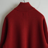 Yonetomi NEW BASIC EXTRA FINE WOOL DRIVERS KNIT RED