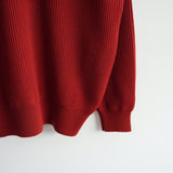 Yonetomi NEW BASIC EXTRA FINE WOOL DRIVERS KNIT RED