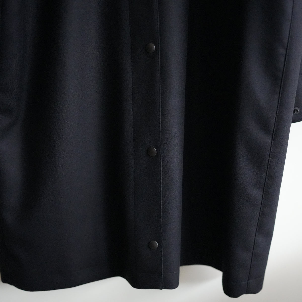 ULTERIOR SUPER FINE LIGHT MELTON RIDING COAT BLACK