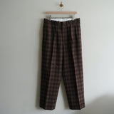 MAATEE&SONS "JEFFREY" TWEED BROWN CHECK