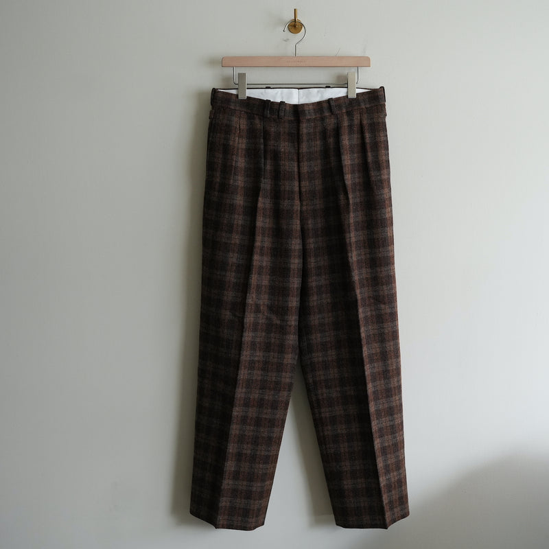 MAATEE&SONS "JEFFREY" TWEED BROWN CHECK