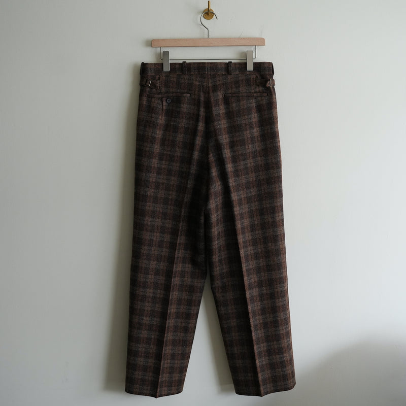 MAATEE&SONS "JEFFREY" TWEED BROWN CHECK