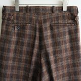 MAATEE&SONS "JEFFREY" TWEED BROWN CHECK