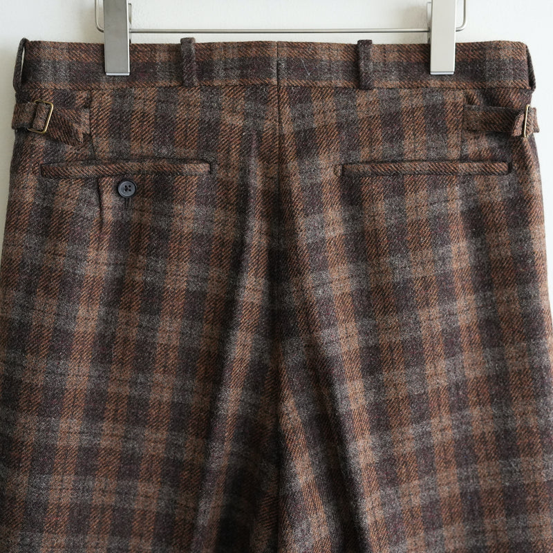 MAATEE&SONS "JEFFREY" TWEED BROWN CHECK