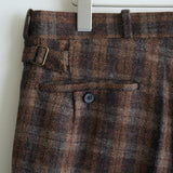 MAATEE&SONS "JEFFREY" TWEED BROWN CHECK