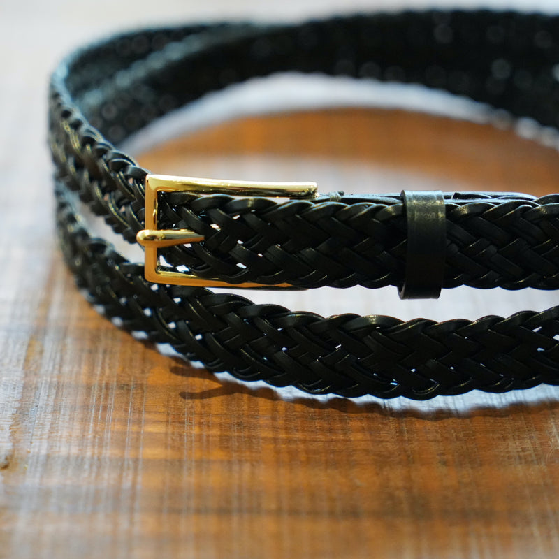 HEUGN Leather Mesh Belt 