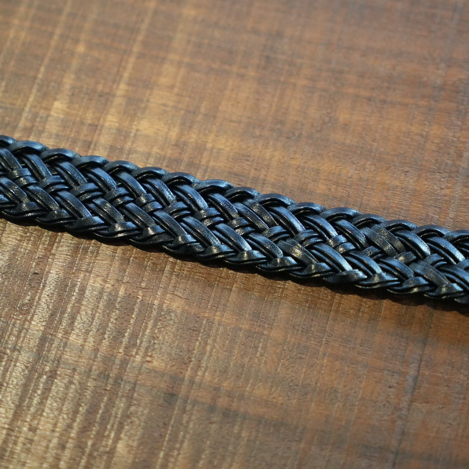 HEUGN Leather Mesh Belt 