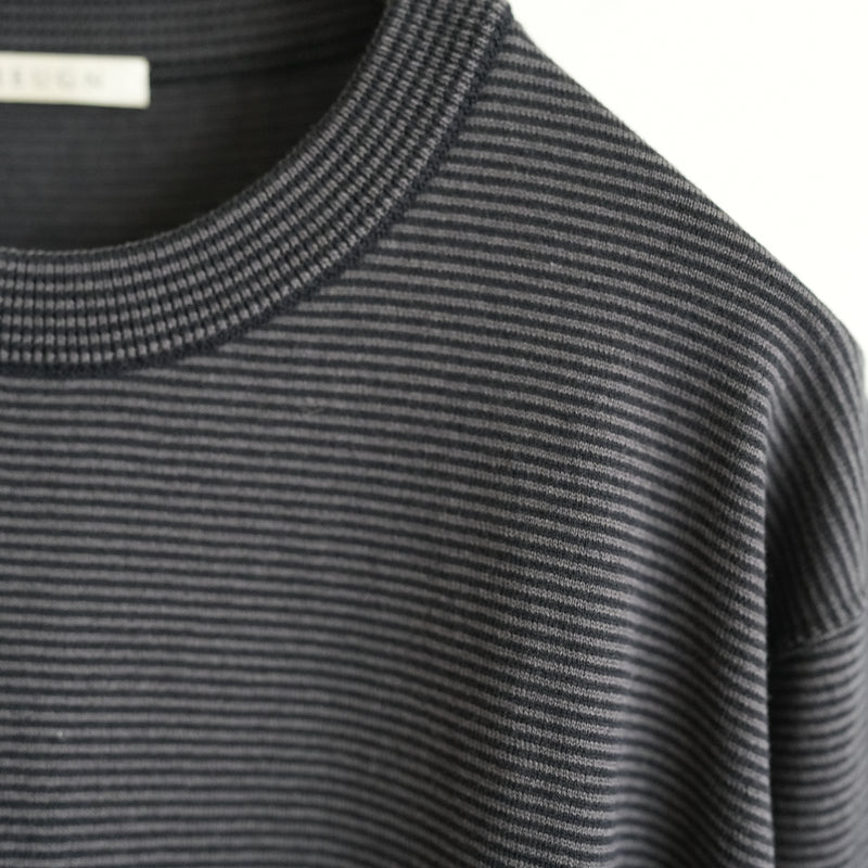 HEUGN "Roger" WOOL BORDER LONG SLEEVE