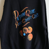 FAUX LOGO PRINT PULLOVER SWEAT ”PETANQUE”