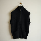 MAATEE&SONS 畦編み起毛 ZIP UP VEST