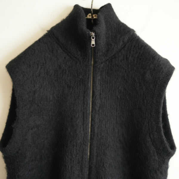 MAATEE&SONS 畦編み起毛 ZIP UP VEST