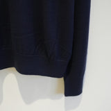 MAATEE&SONS WORSTED CASHMERE MOCK NECK SWEATER NAVY