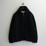 Slopeslow HAND KNITTING COWICHAN SWEATER NAVY